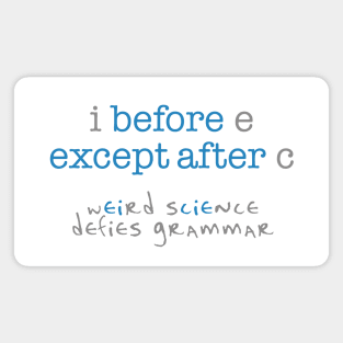 Weird Science Defies Grammar Magnet